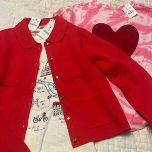 NWT Adorable JCrew Crewcuts blazer and two t-shirts!  Size 10/L!